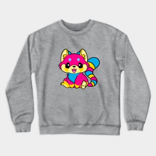 Pansexual Pride Red Panda Crewneck Sweatshirt